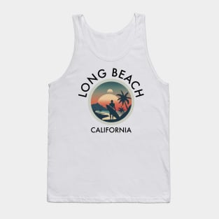 Long Beach - California (with Black Lettering) Tank Top